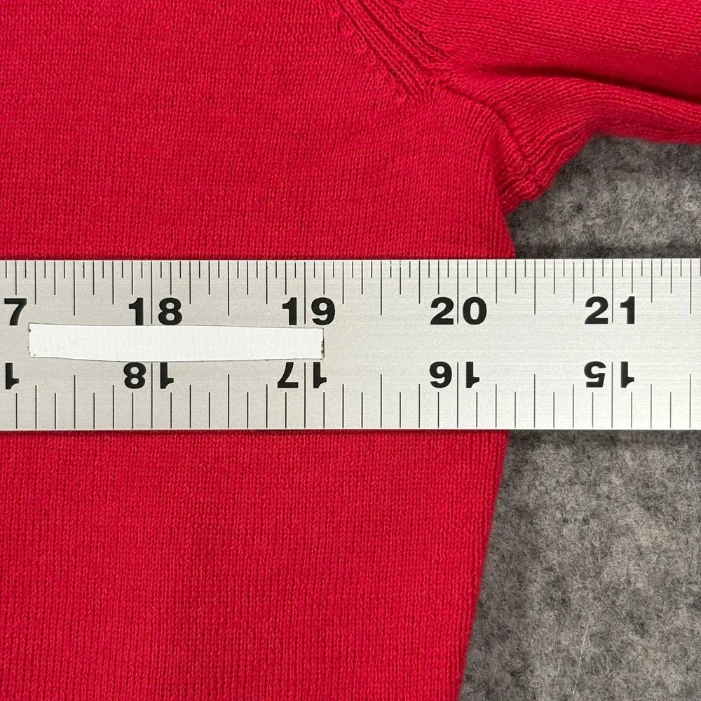 Vintage Polo Ralph Lauren Long Sleeve Polo Shirt‎ Mens M Red Pima Cotton 90s